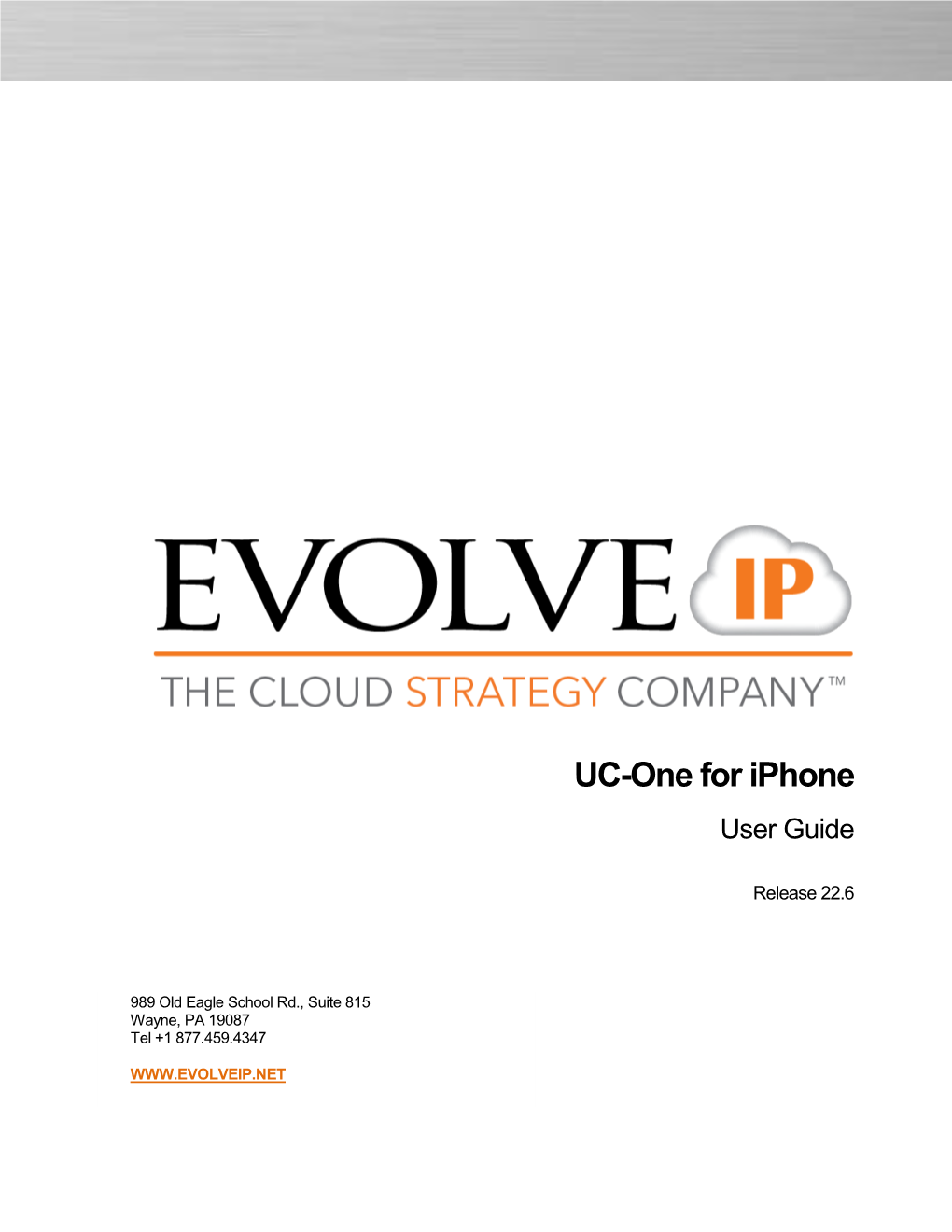 UC-One for Iphone User Guide