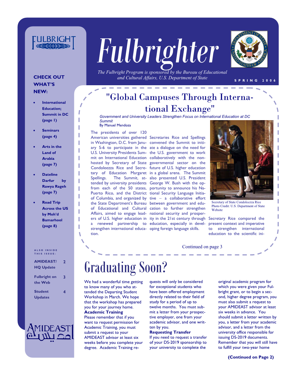 Winter 2006 Fulbright Newsletter.Pub