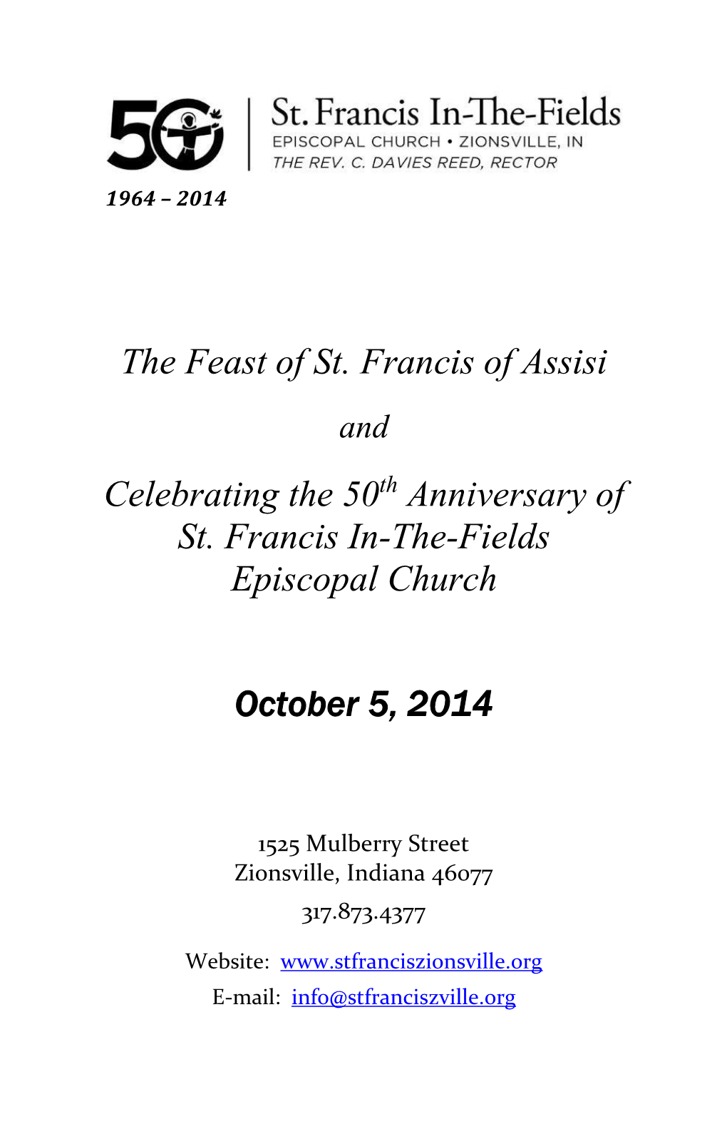 Anniversary of St. Francis In-The-Fields Episcopal Church