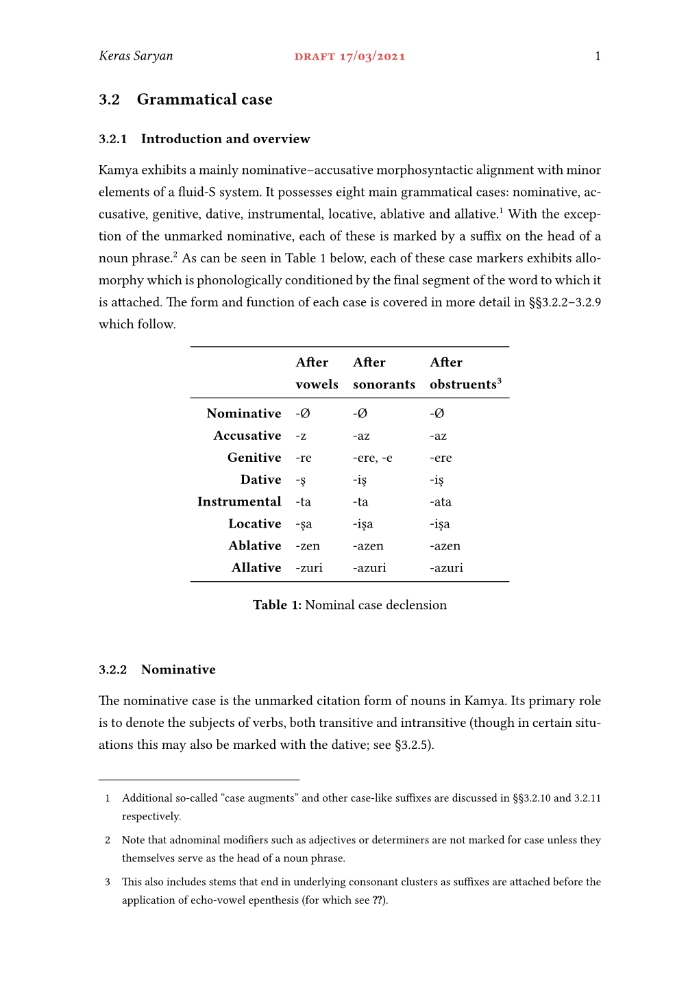 A Grammar of Kamya Draft 17/03/2021 2