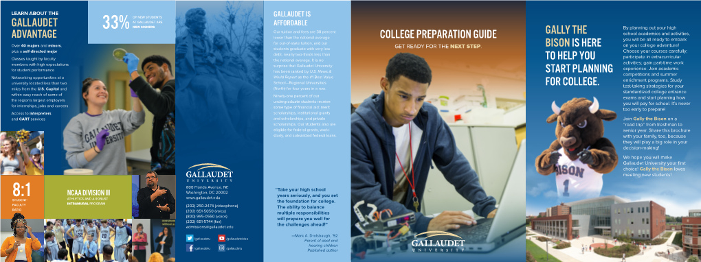 College Preparation Guide Gallaudet