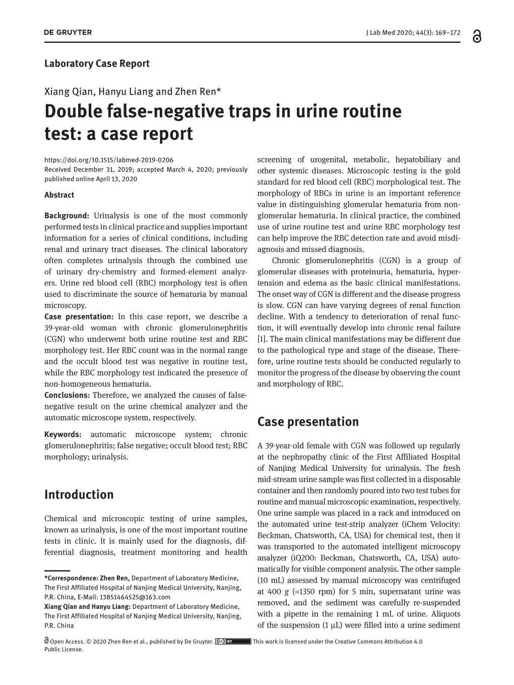 Double False-Negative Traps in Urine Routine Test: a Case Report