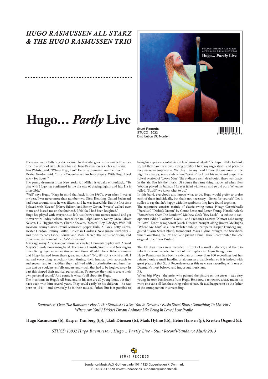 Hugo...Partly Live