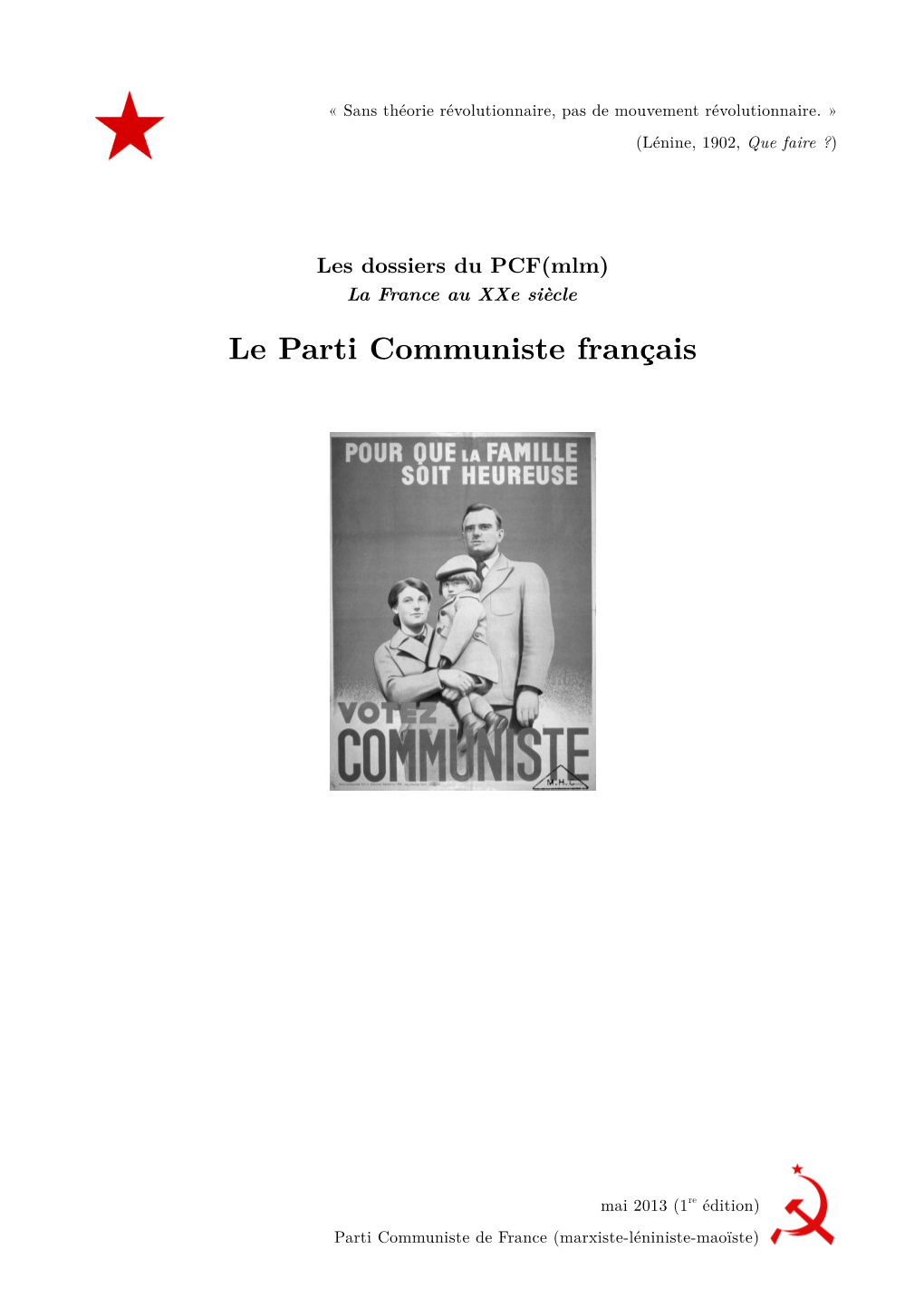 Le Parti Communiste Français