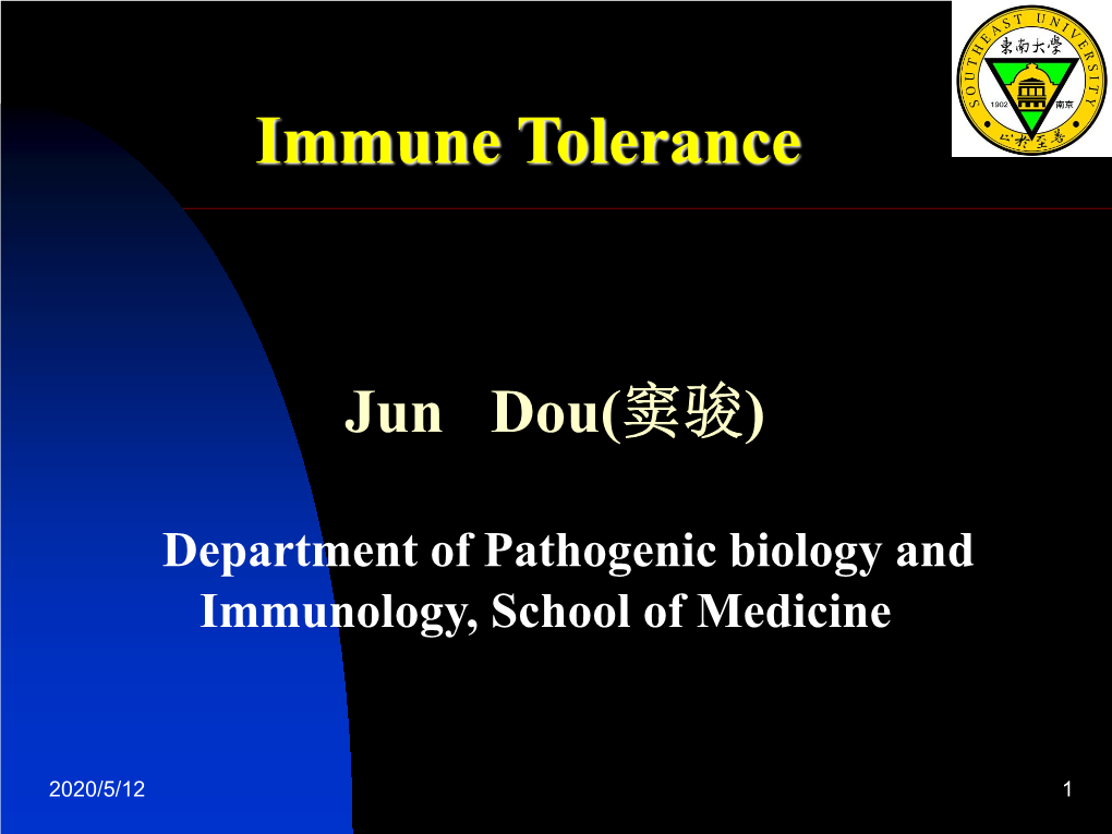 Immune Tolerance