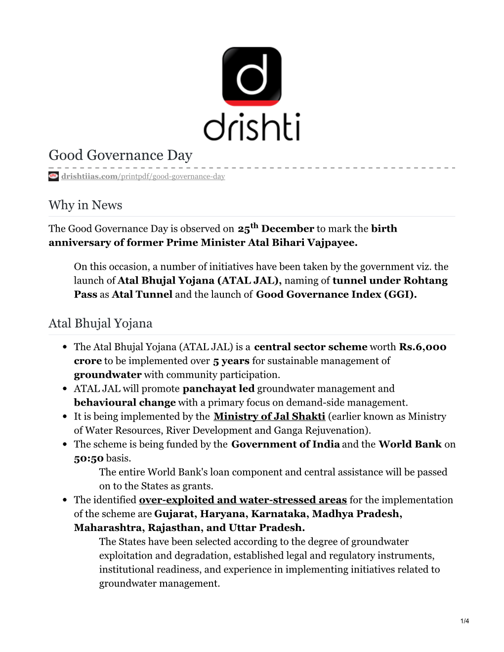 Good Governance Day