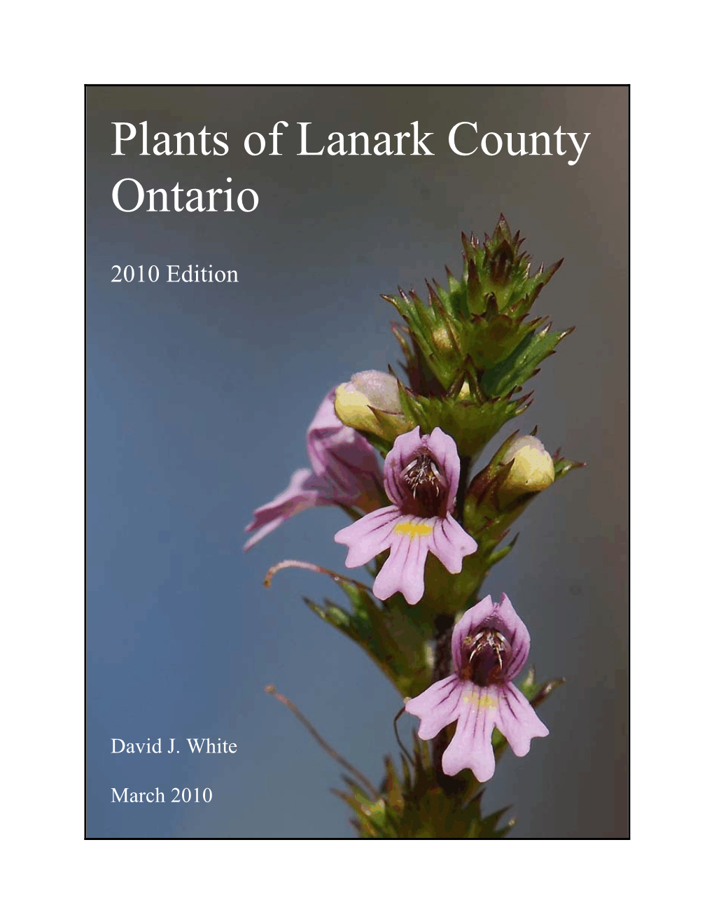 Plants of Lanark County Ontario