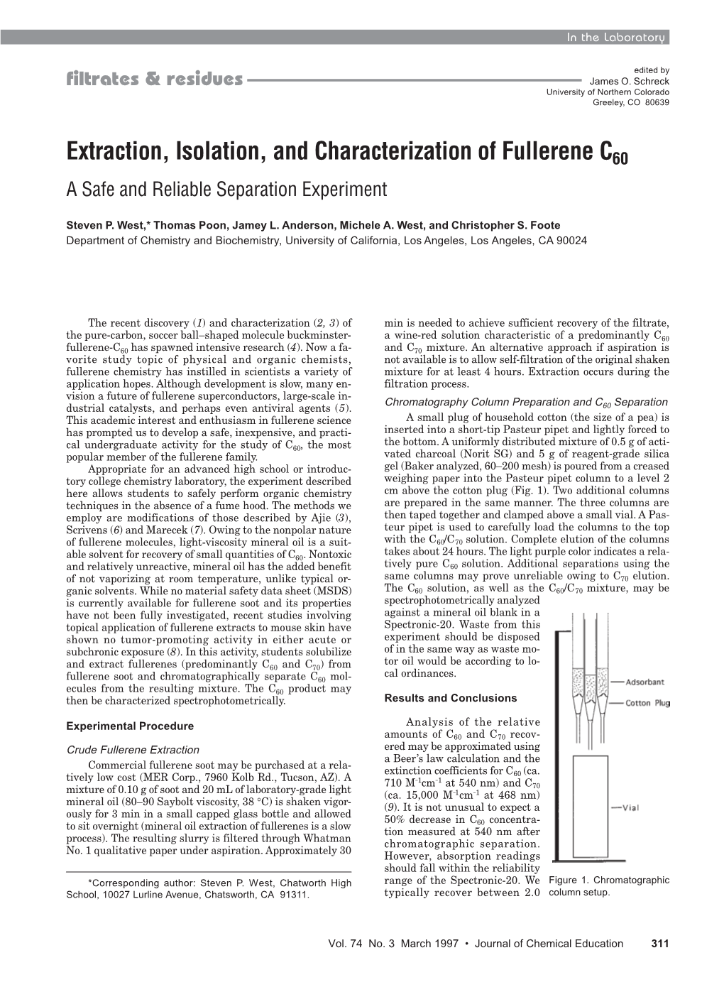 JCE0397 P311 Extraction, Isolation, And