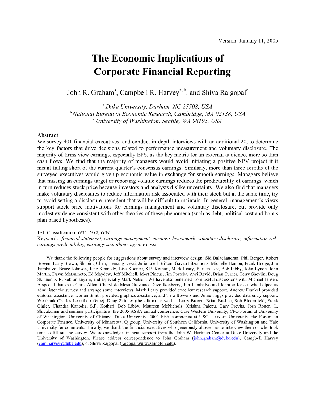 The Economic Implications of Corporate Financial Reporting