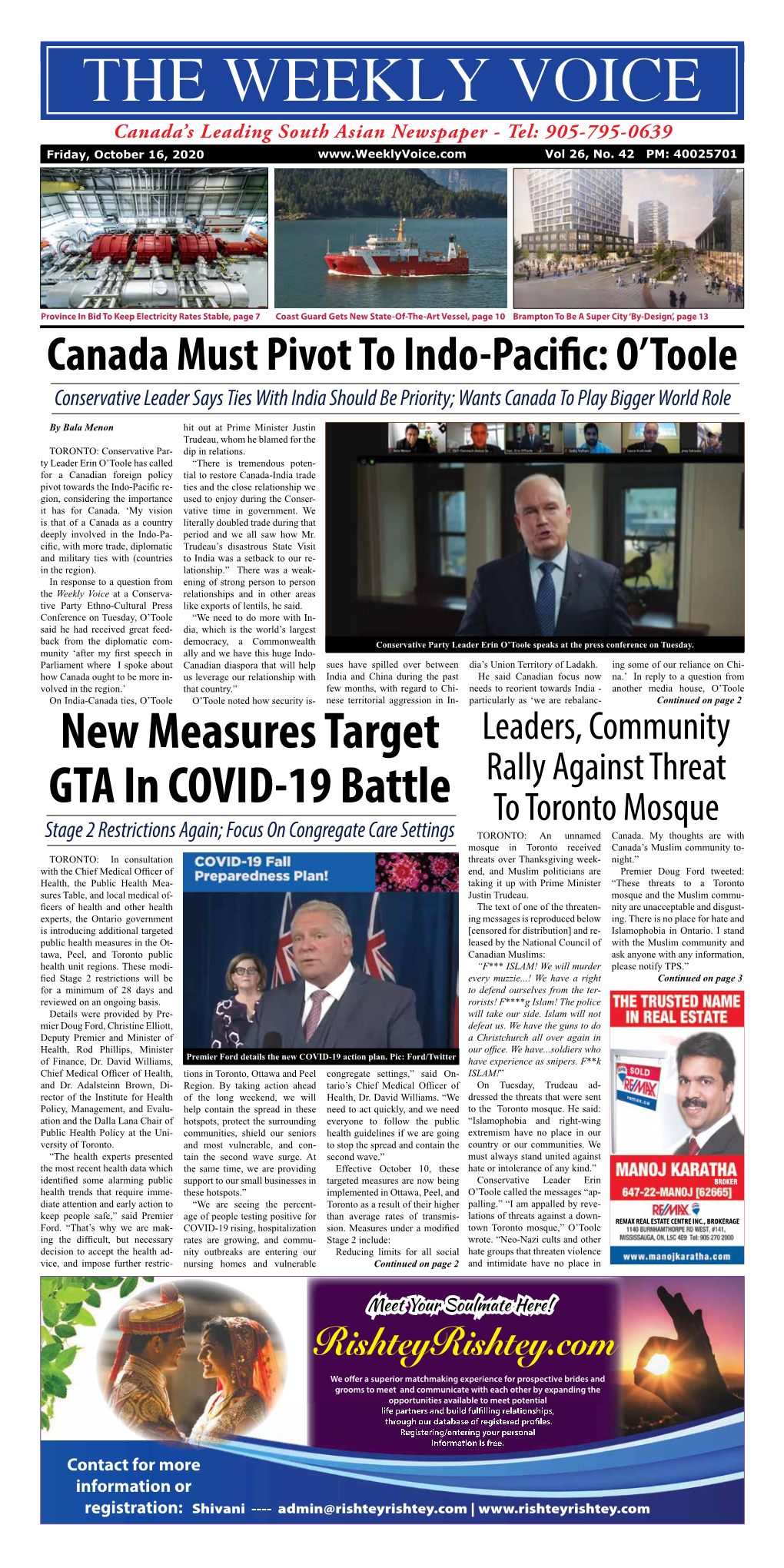 New Measures Target GTA in COVID-19 Battle