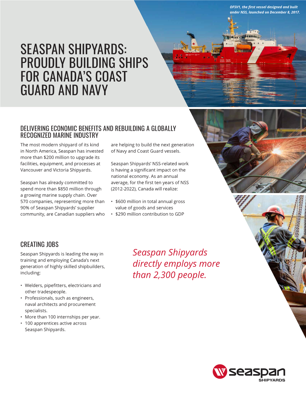 Proudly Building Ships for Canada's Coast Guard and Navy