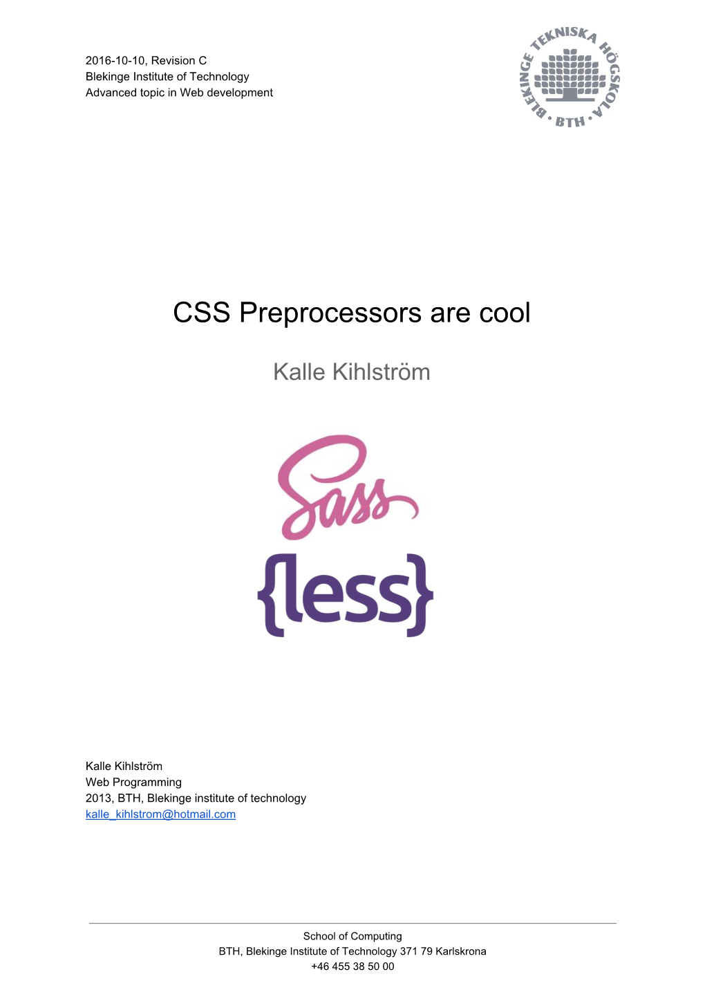 CSS Preprocessors Are Cool