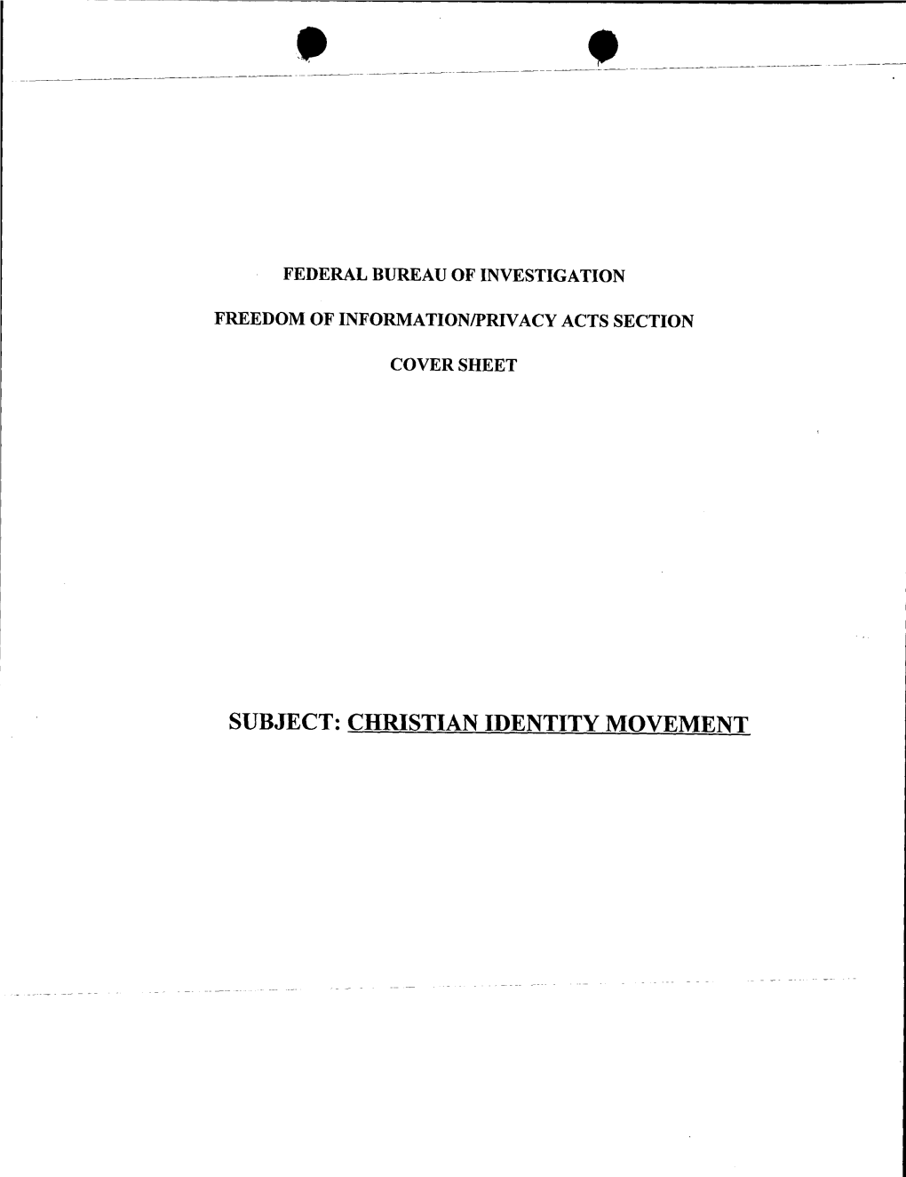 Christian Identity Movement