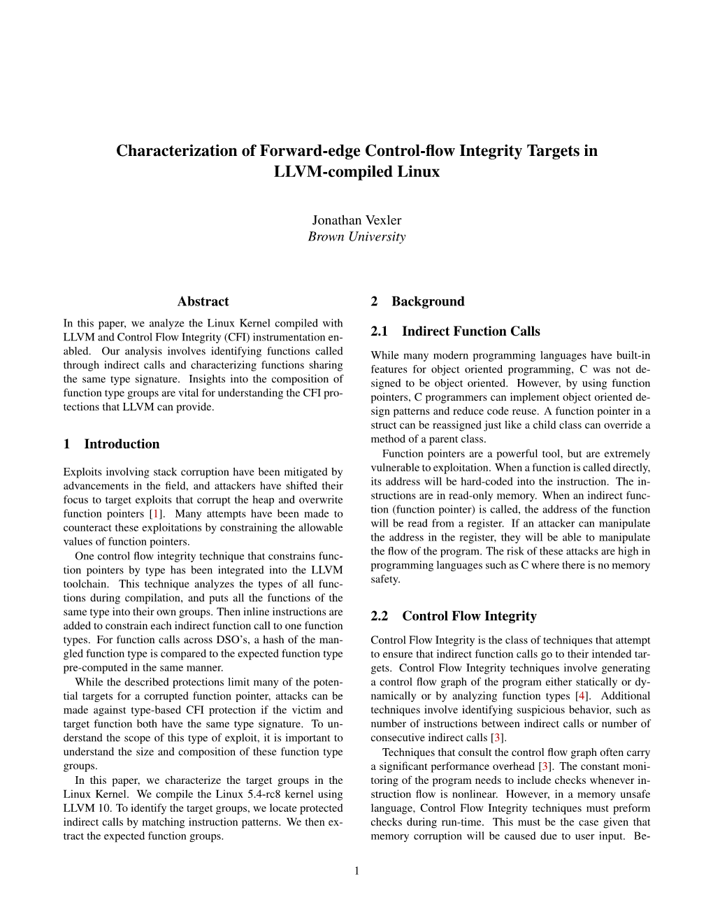 Characterization of Forward-Edge Control-Flow Integrity Targets In