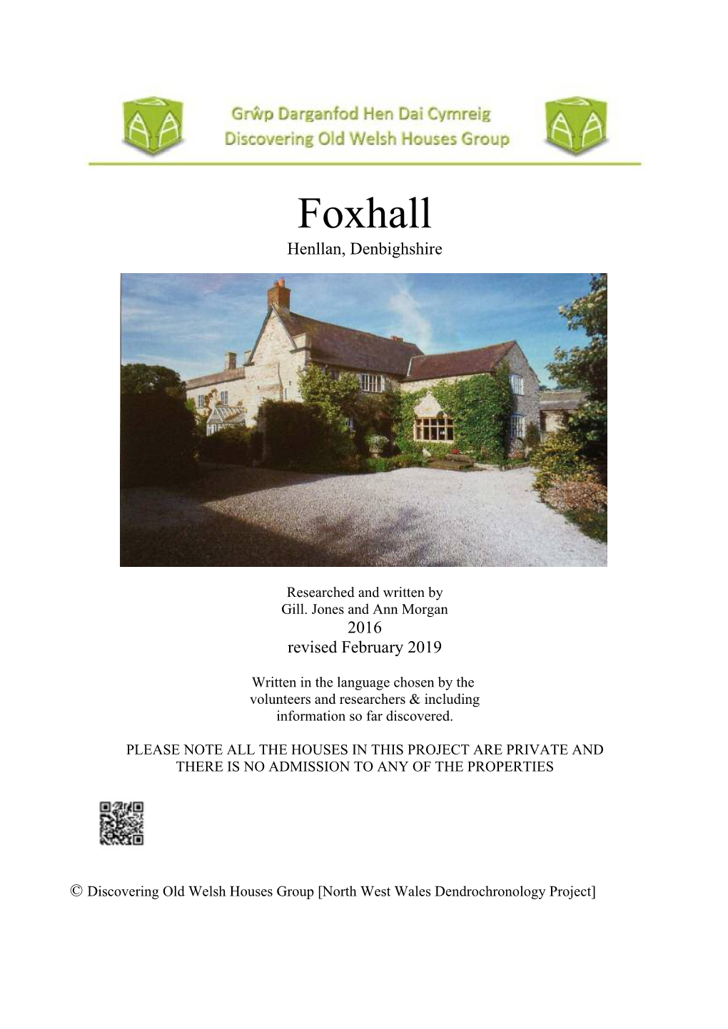 Foxhall Henllan, Denbighshire