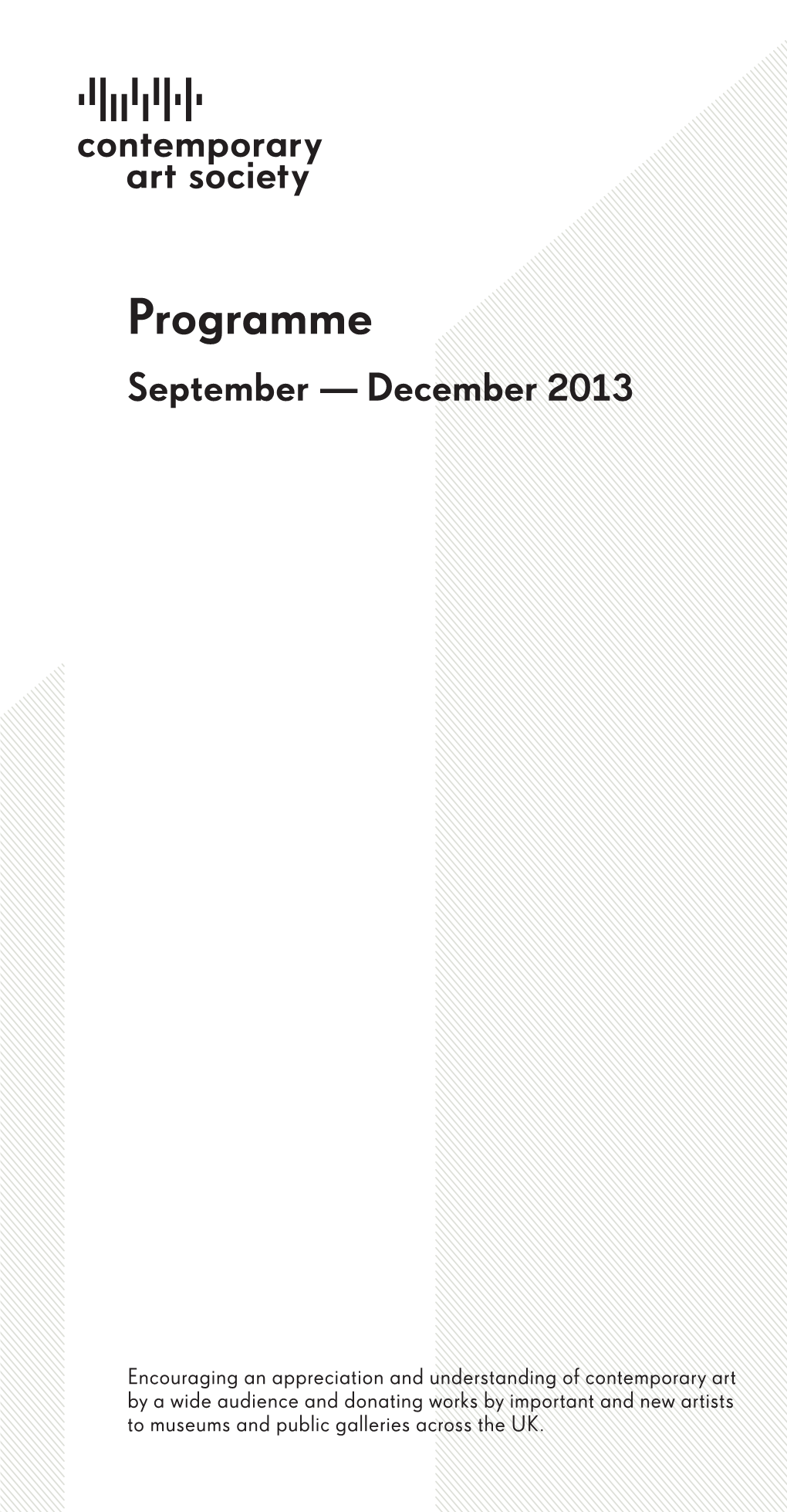 Programme September — December 2013