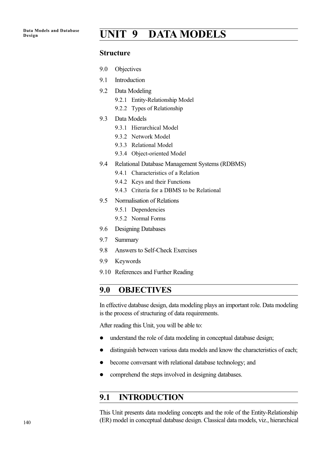 Unit 9 Data Models