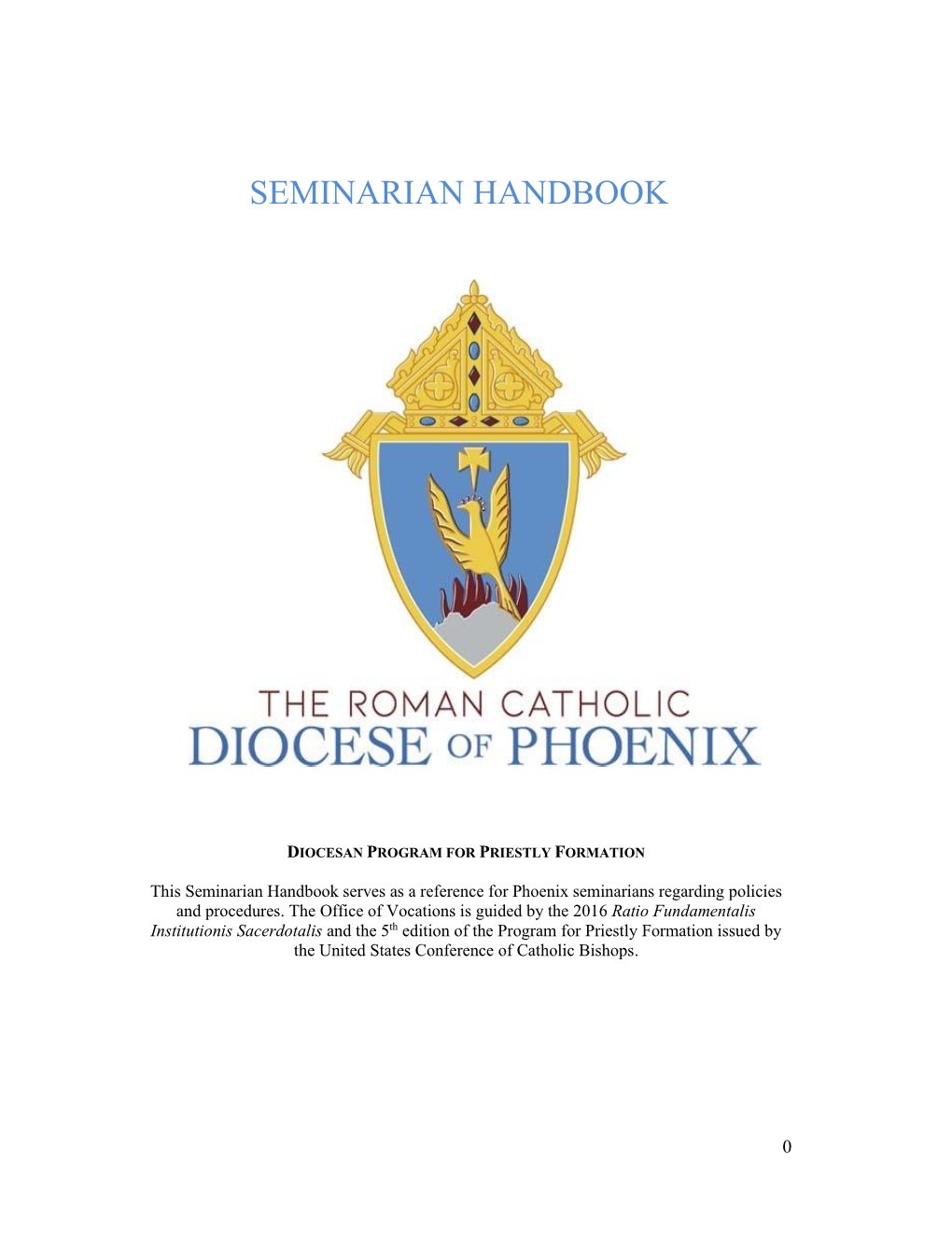 Phoenix Seminarian Handbook