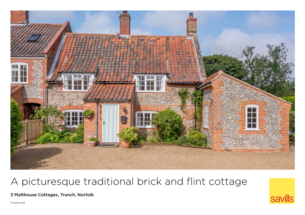 A Picturesque Traditional Brick and Flint Cottage