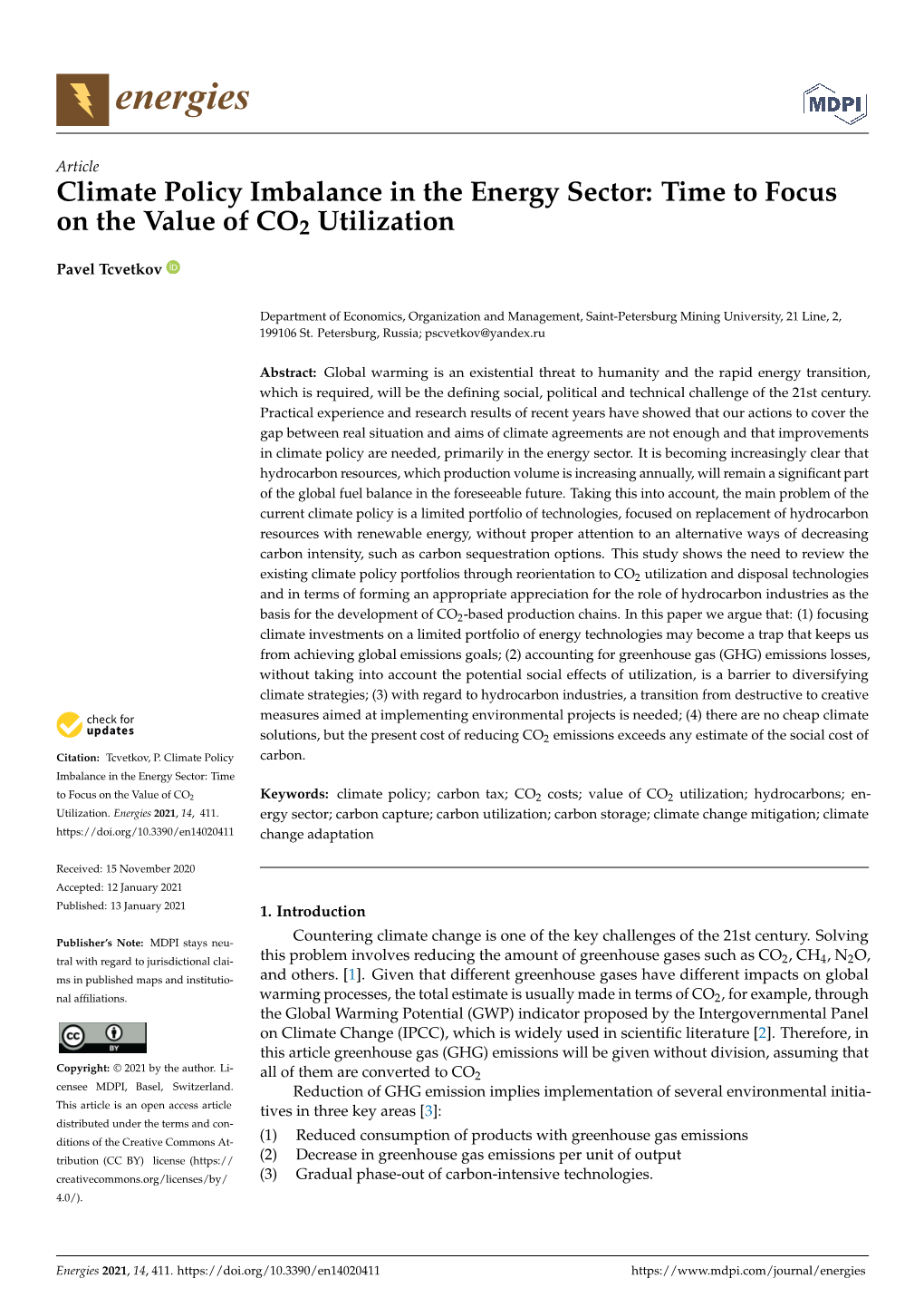 Time to Focus on the Value of CO2 Utilization