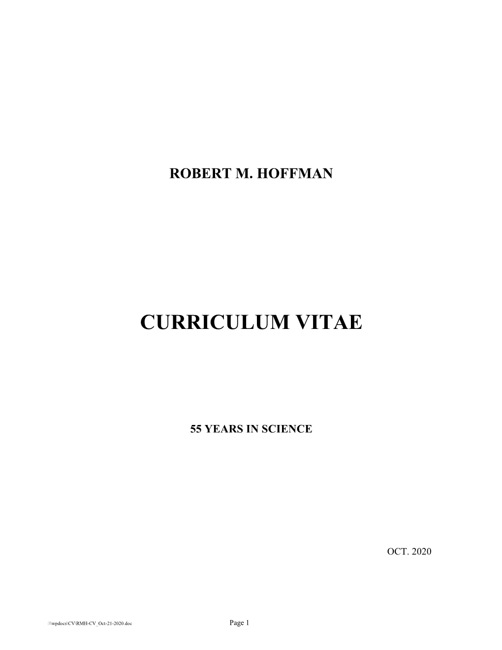 Curriculum Vitae