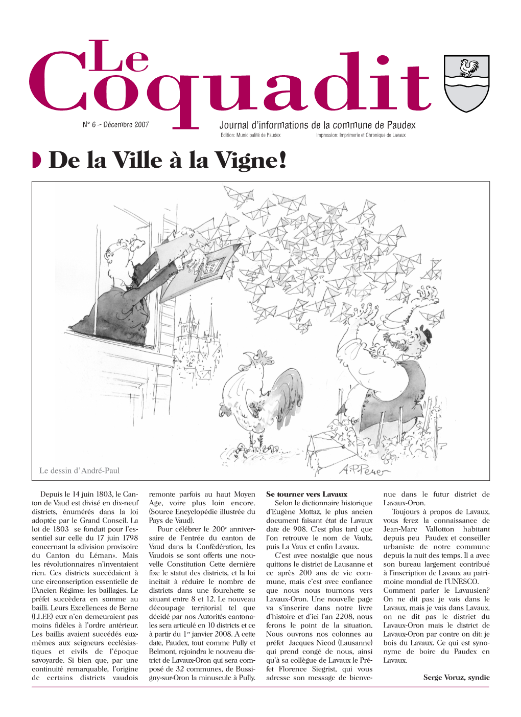 De La Ville À La Vigne!