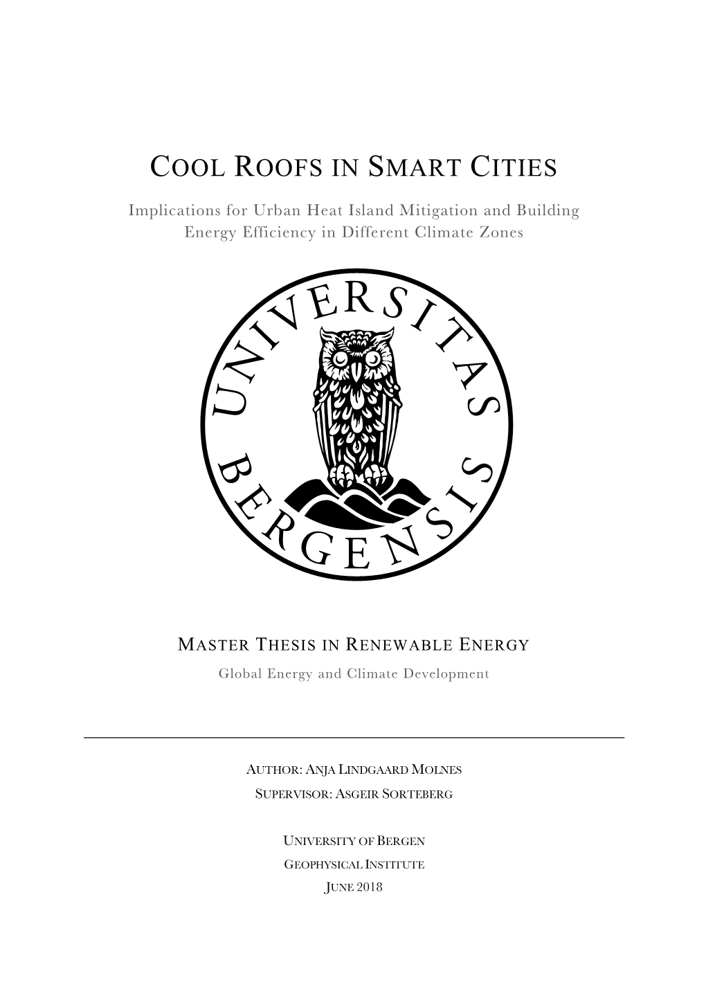 Cool Roofs in Smart Cities