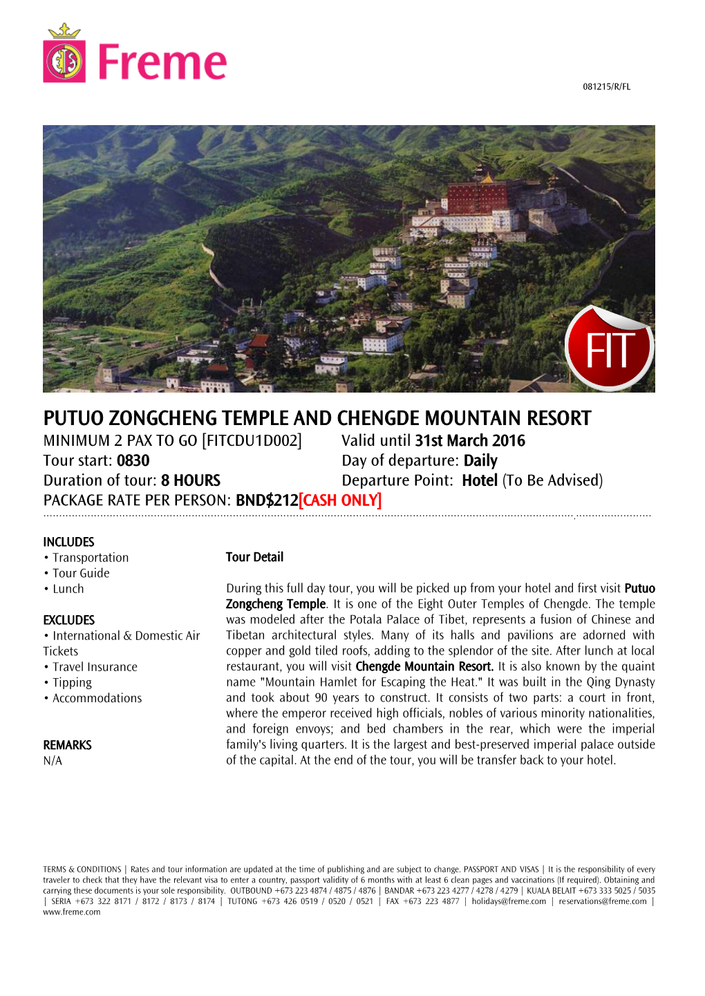 Putuo Zongcheng Temple and Chengde Mountain Resort