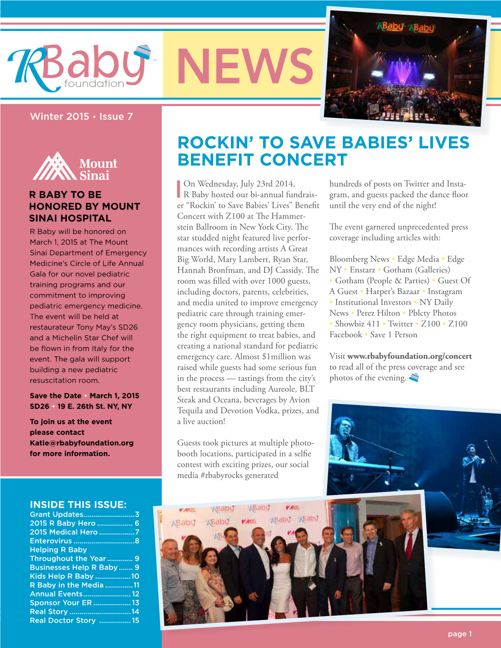 Rockin' to Save Babies' Lives Benefit Concert