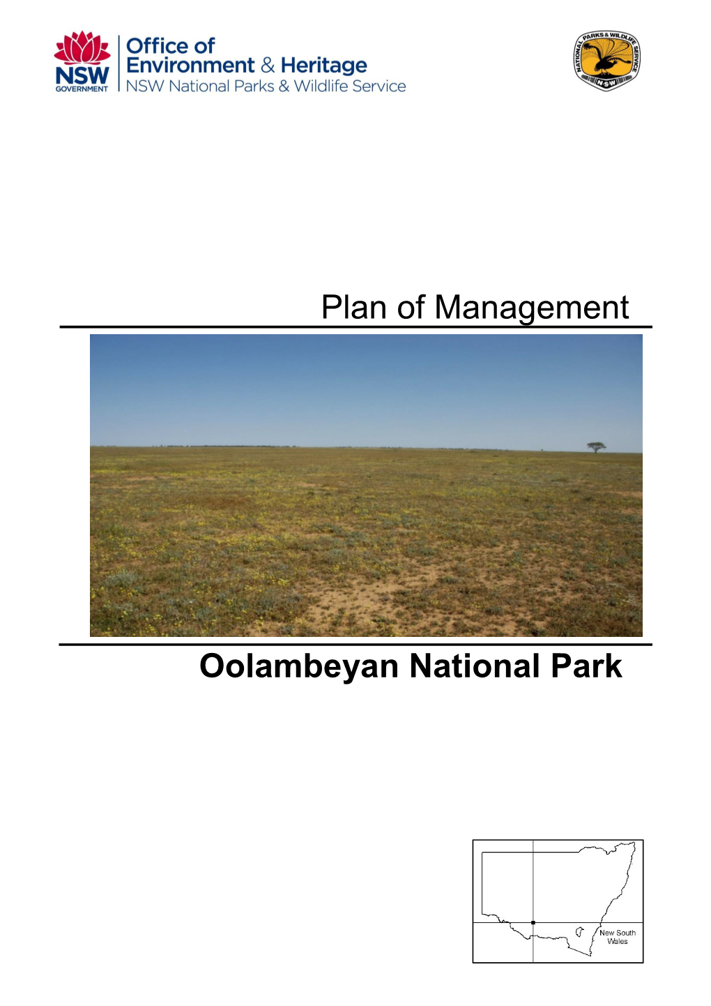 Plan of Management Oolambeyan National Park