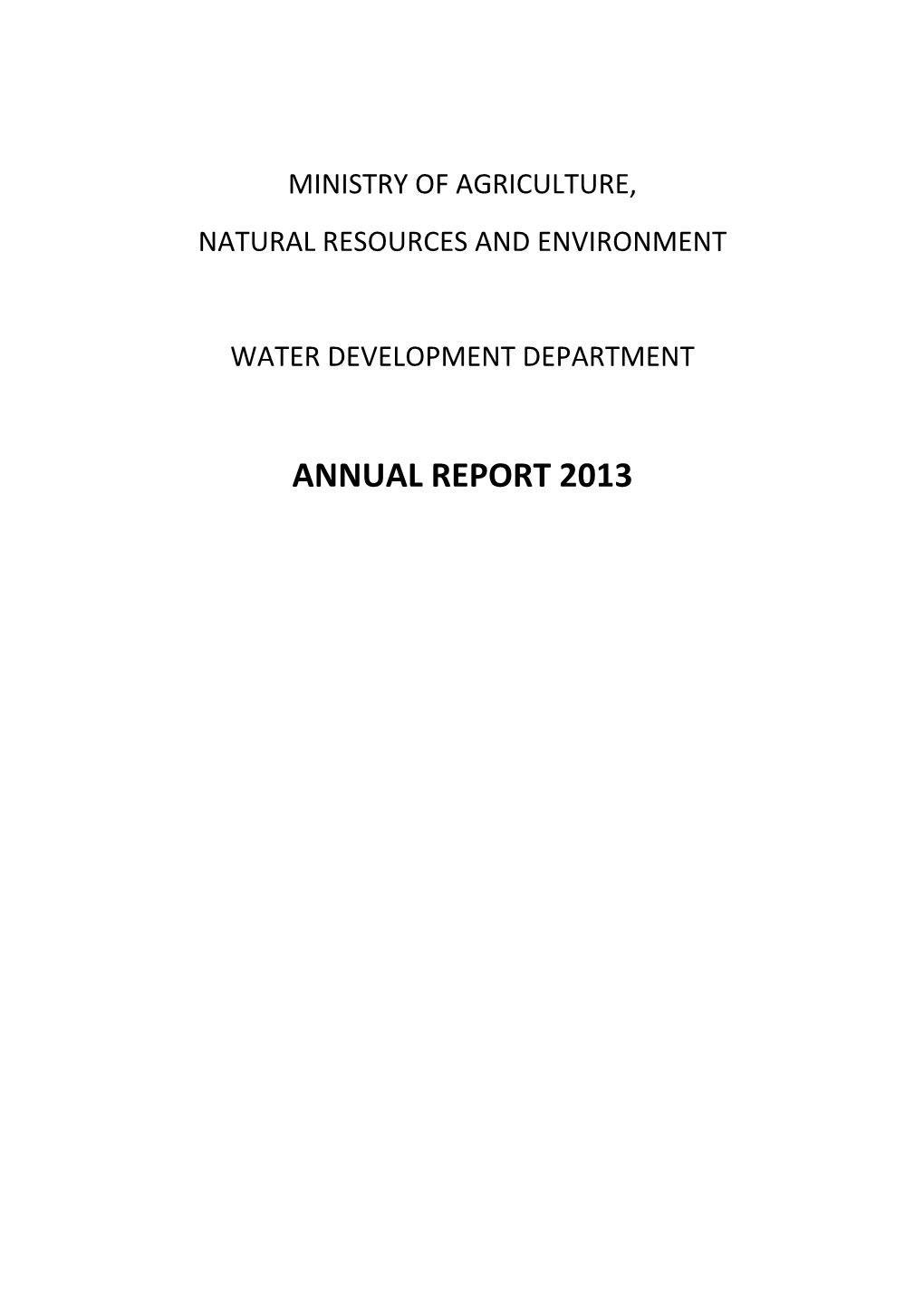 Annual Report 2013