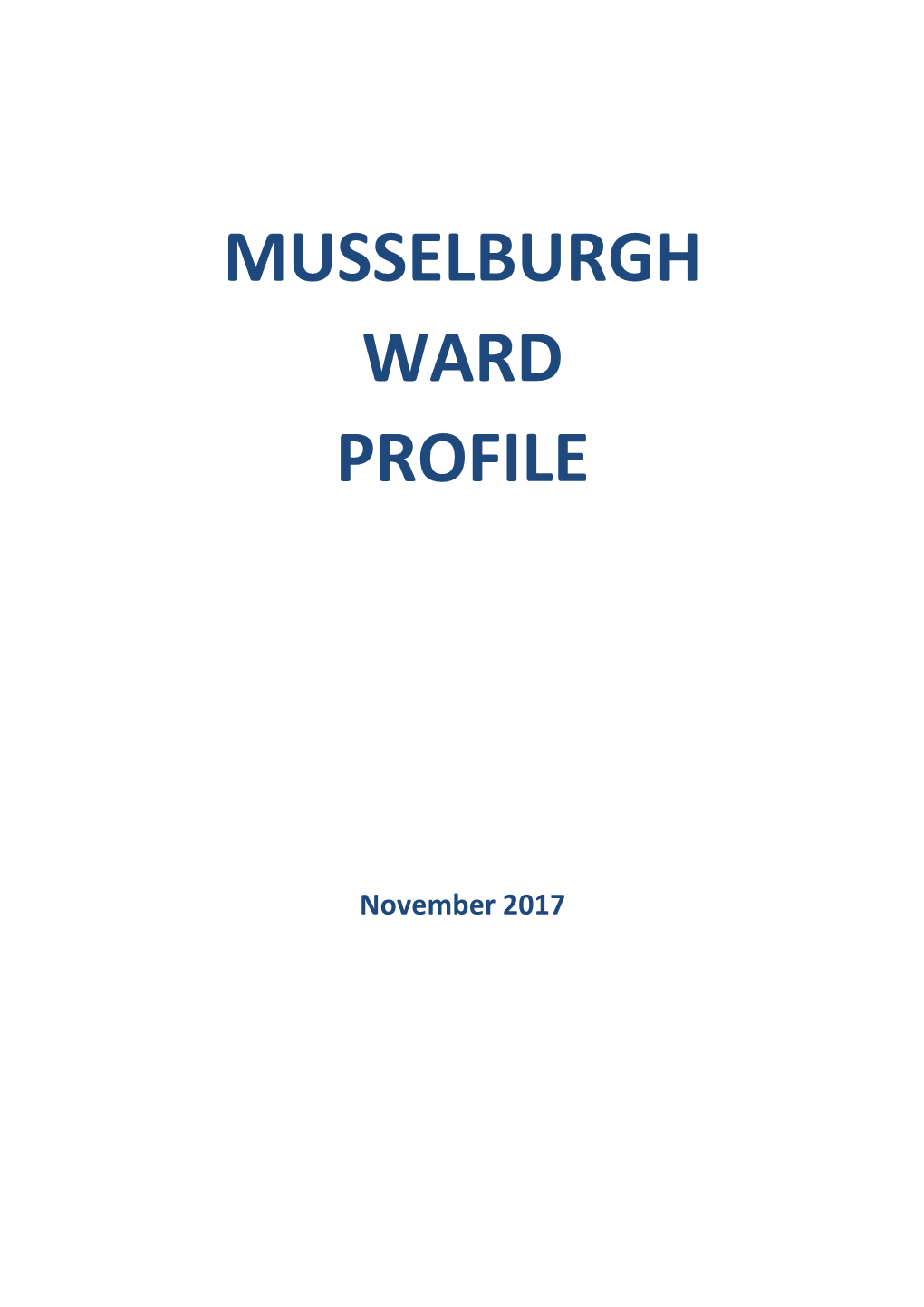 Musselburgh Ward Profile