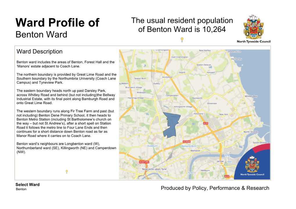 Ward Profile of of Benton Ward Is 10,264 Benton Ward