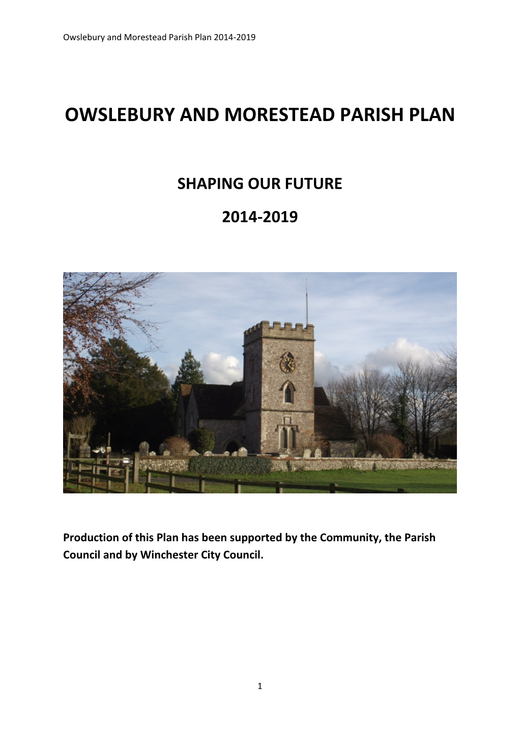 Owslebury and Morestead Parish Plan 2014-2019
