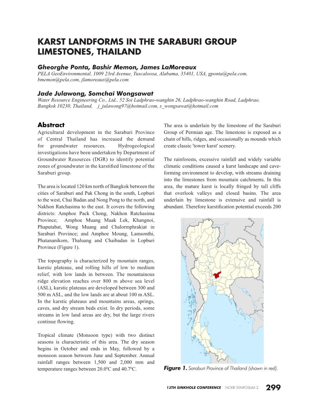 Karst Landforms in the Saraburi Group Limestones, Thailand