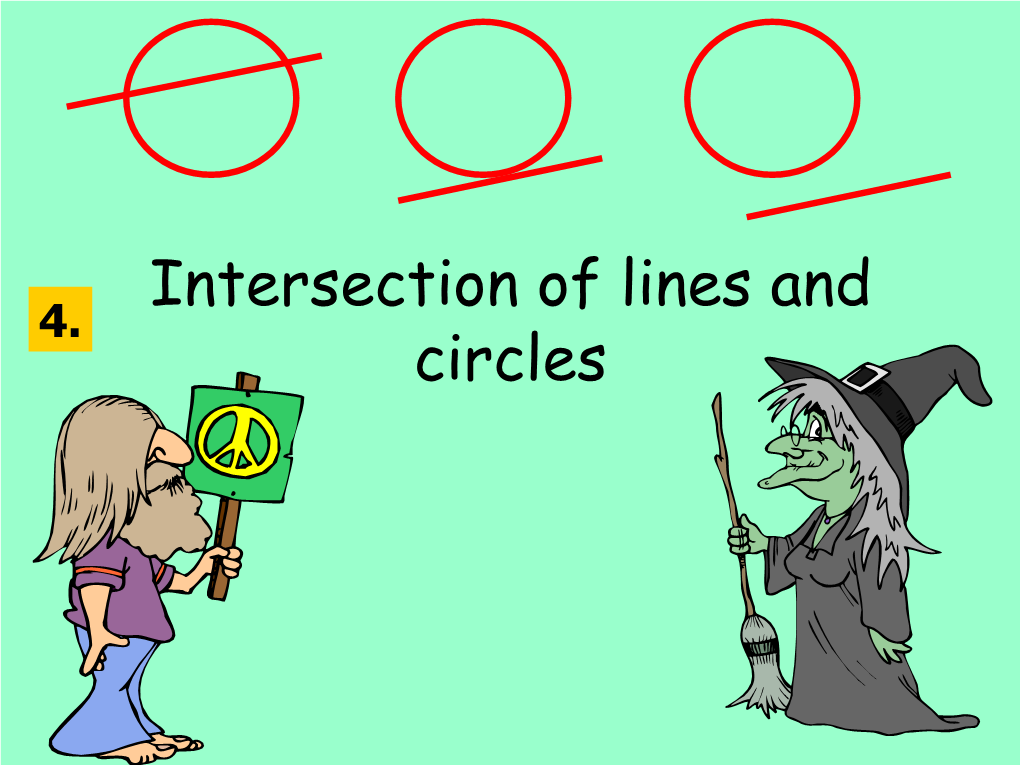 Intersection of Lines and Circles