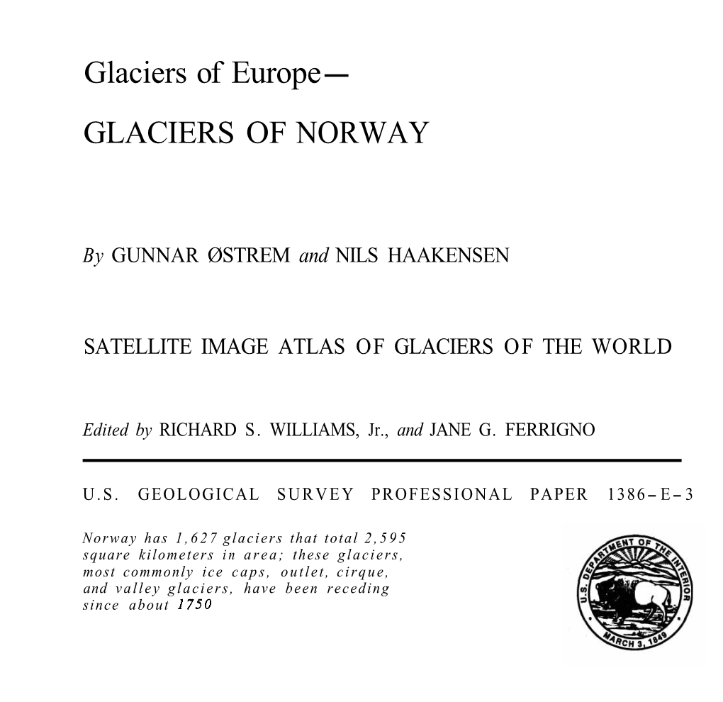 Glaciers of Norway