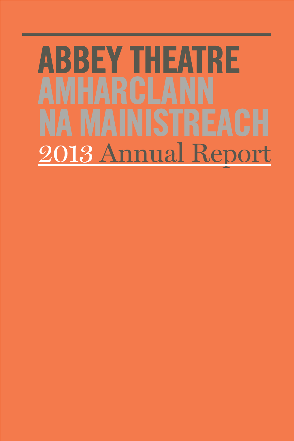 2013, Annual Report