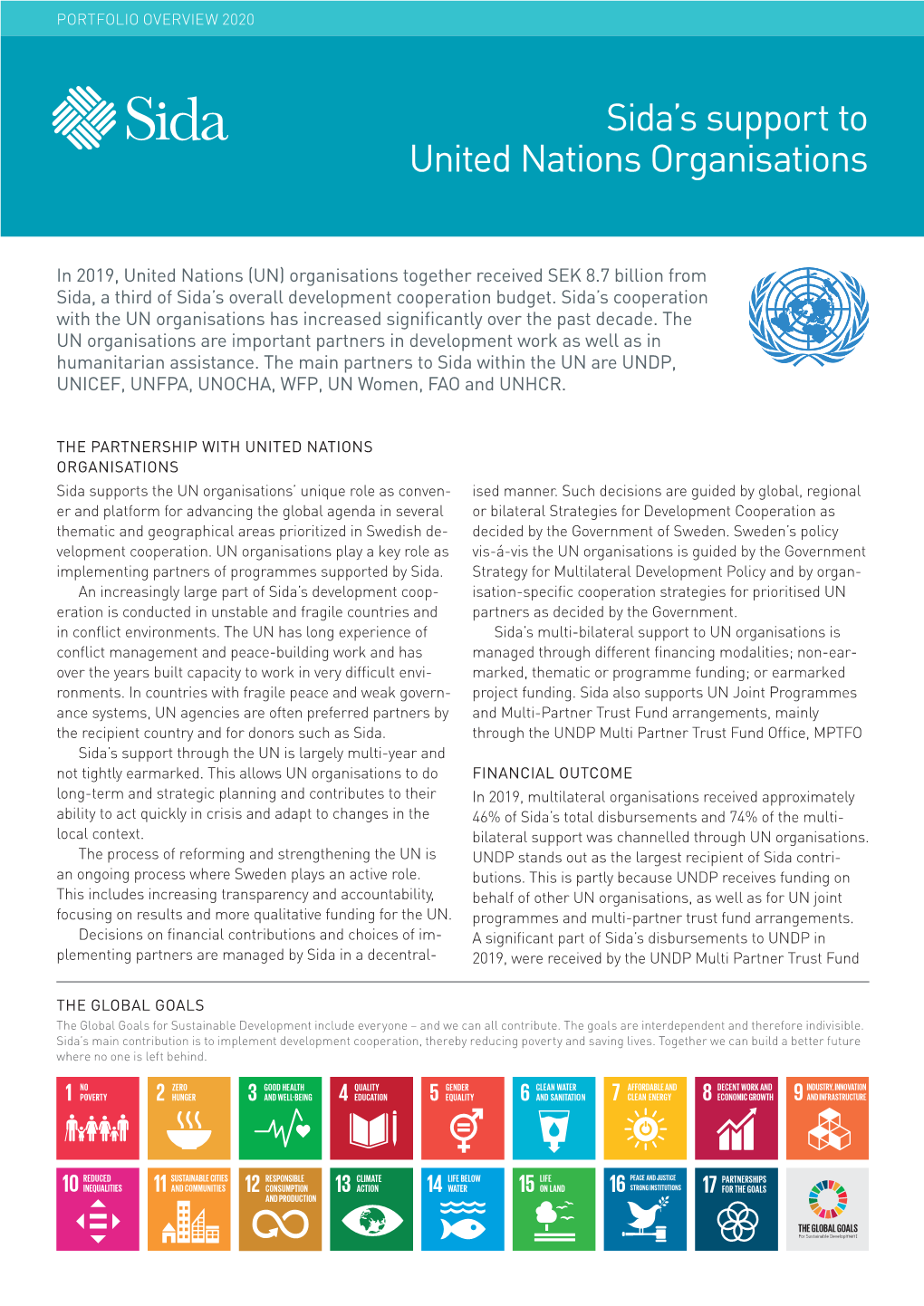 Sida's Support to United Nations Organisations