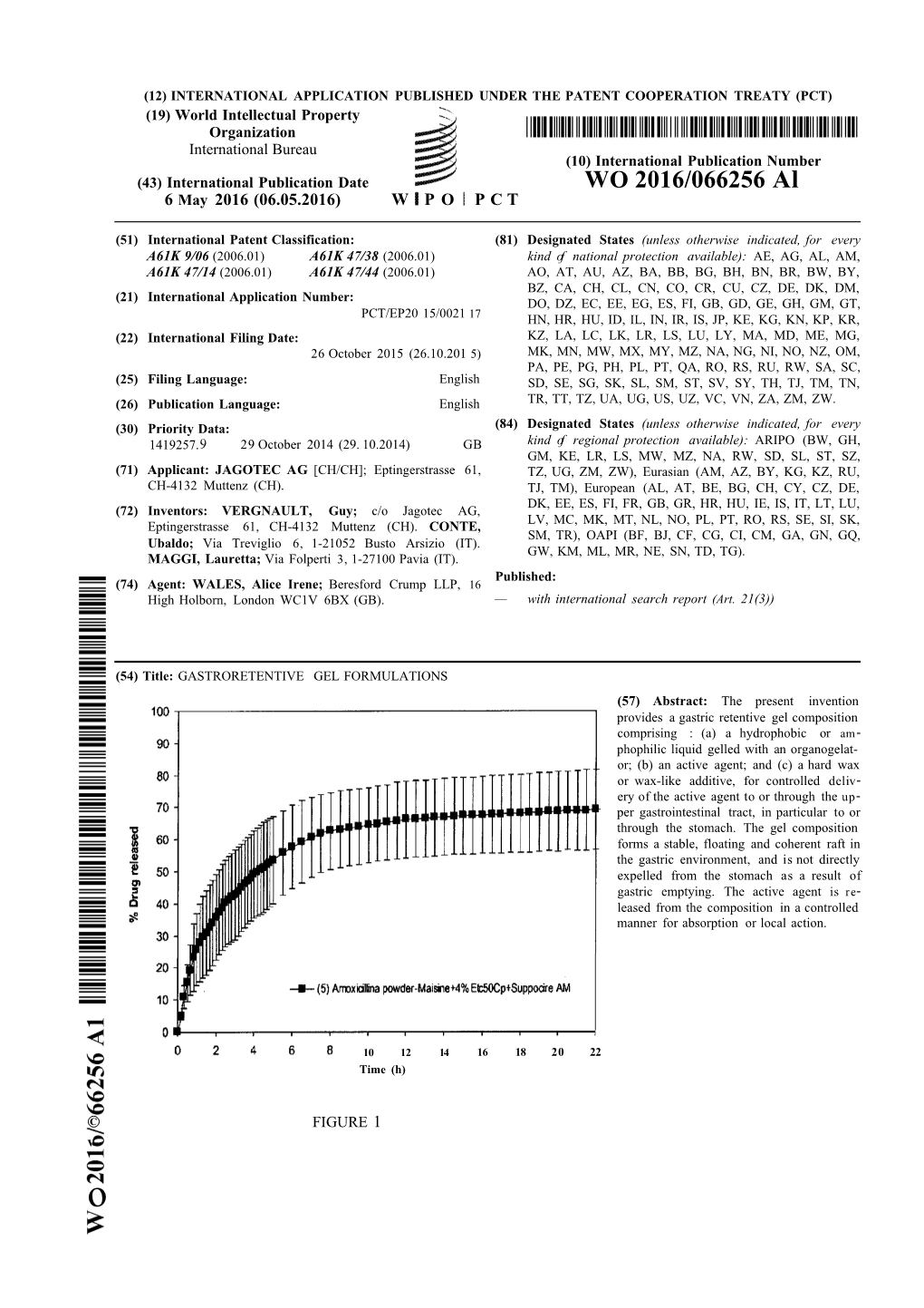 WO 2016/066256 Al 6 May 2016 (06.05.2016) W P O P C T