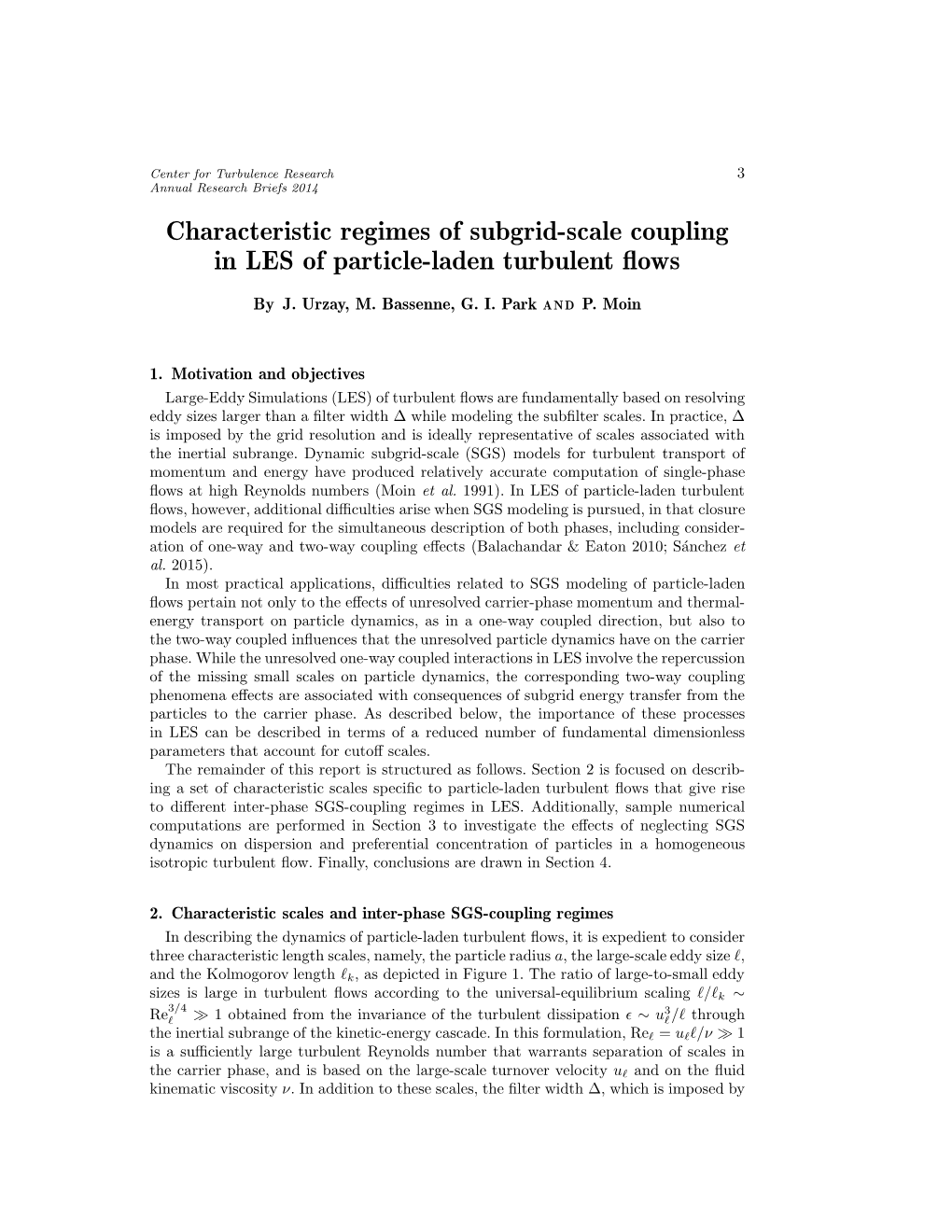 Characteristic Regimes of Subgrid-Scale Coupling in LES of Particle-Laden Turbulent ﬂows