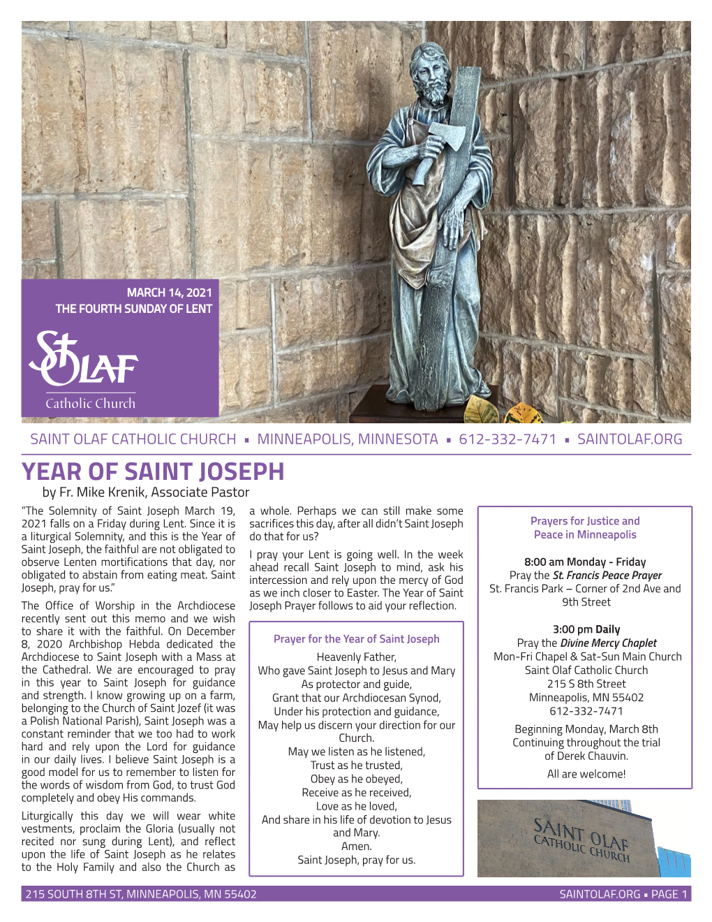 YEAR of SAINT JOSEPH by Fr