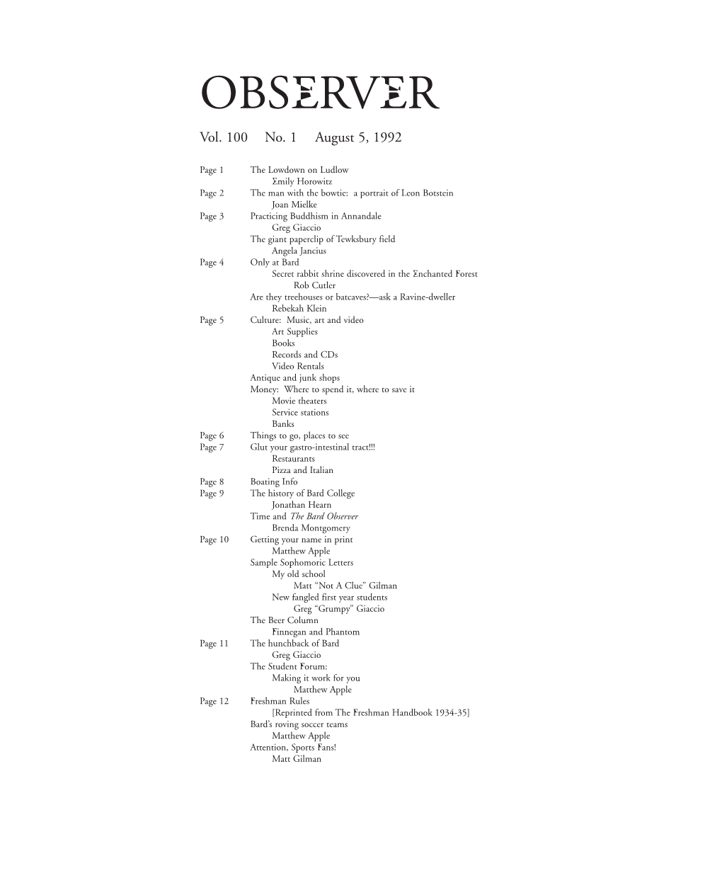 OBSERVER Vol