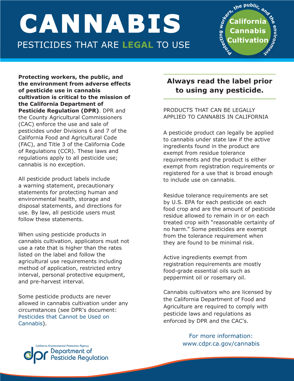 Cannabis PESTICIDES THAT ARE LEGAL to USE on CANNABIS