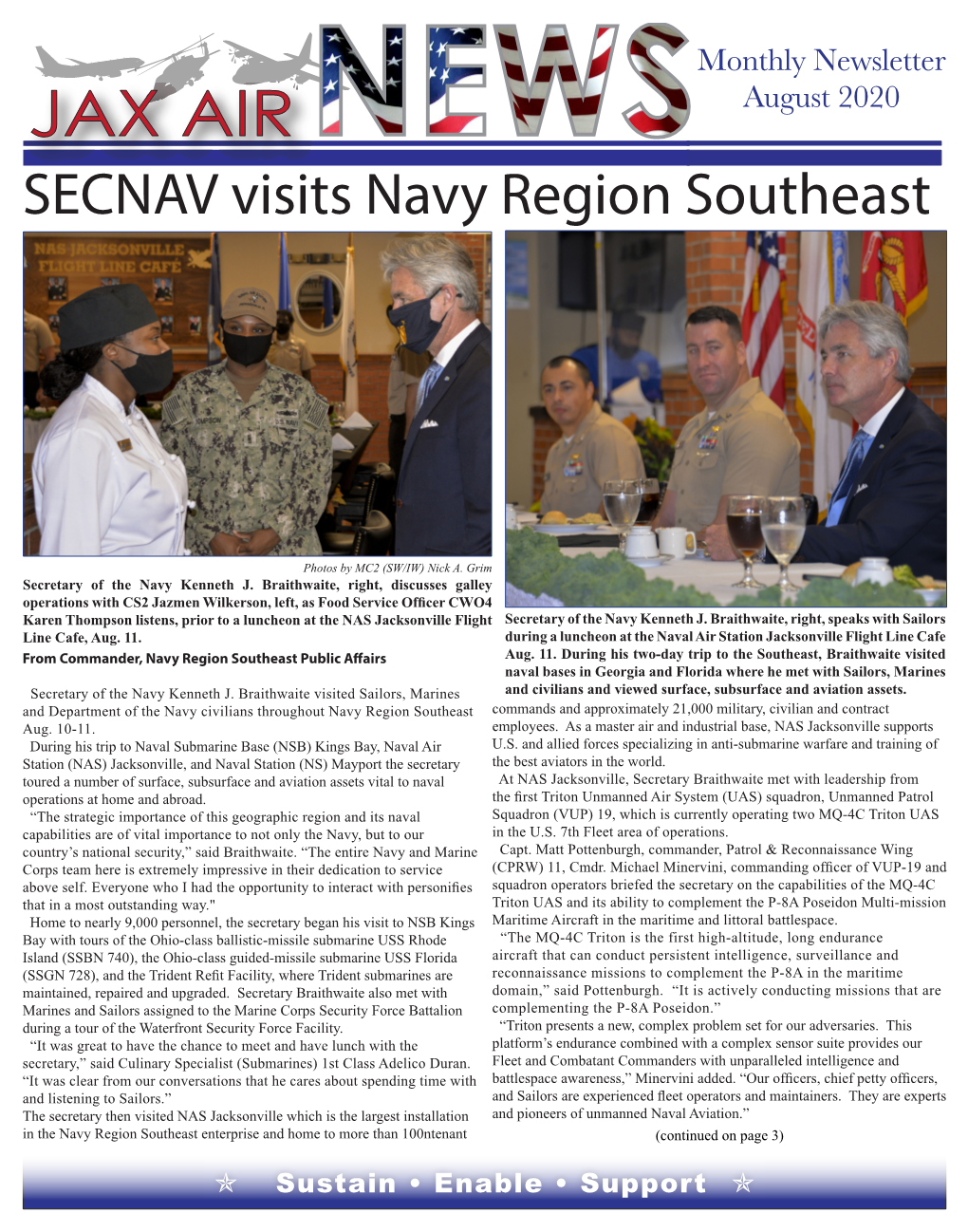 SECNAV Visits Navy Region Southeast