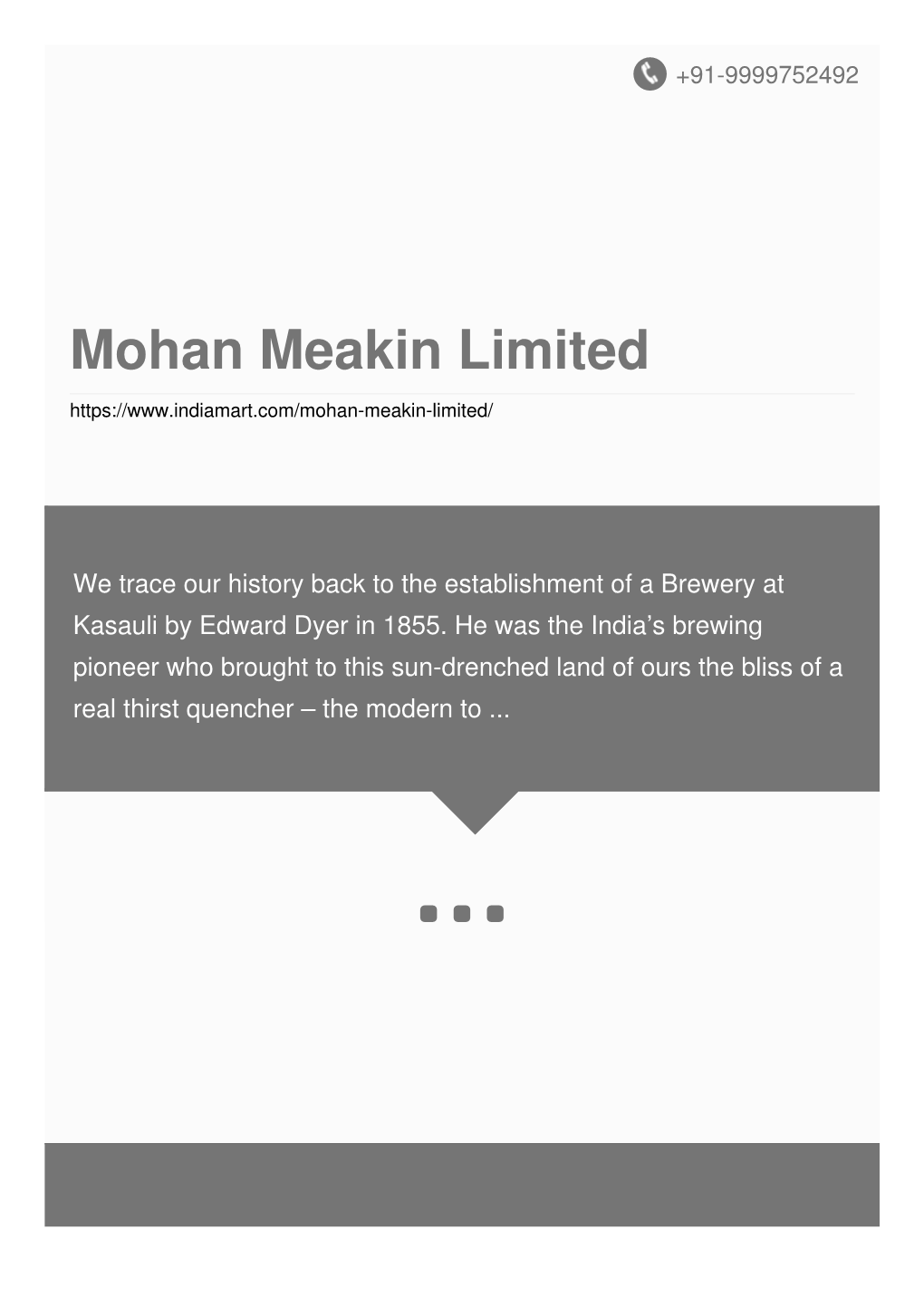 Mohan Meakin Limited