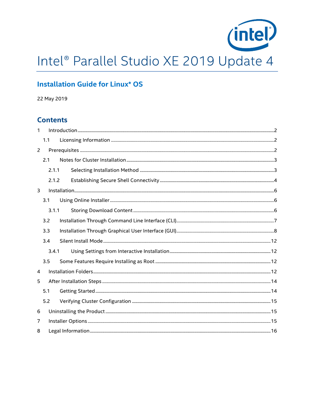 Intel® Parallel Studio Installation Guide for Linux* OS