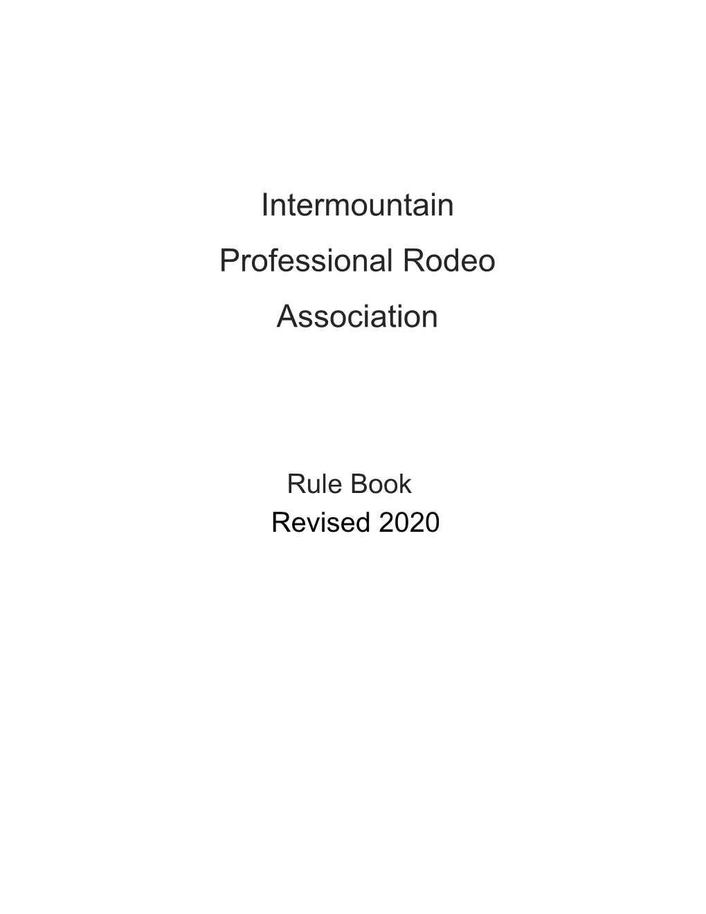 Intermountain Professional Rodeo Association