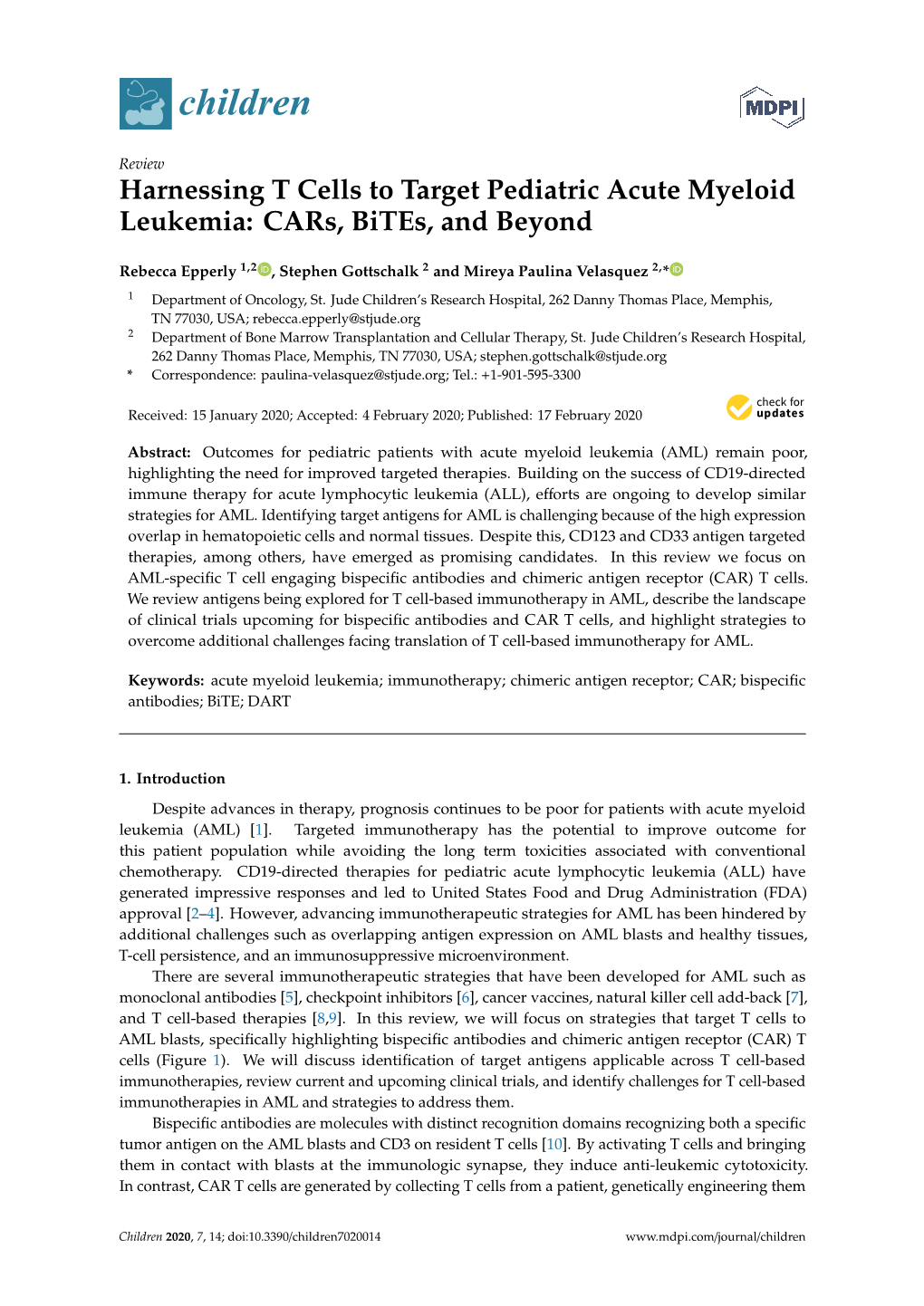 Harnessing T Cells to Target Pediatric Acute Myeloid Leukemia: Cars, Bites, and Beyond