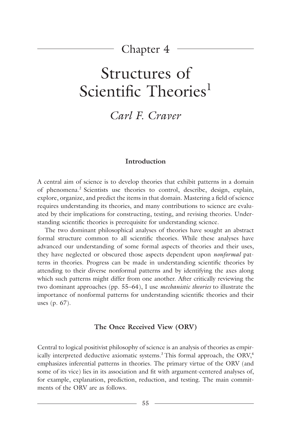 Structures of Scientific Theories